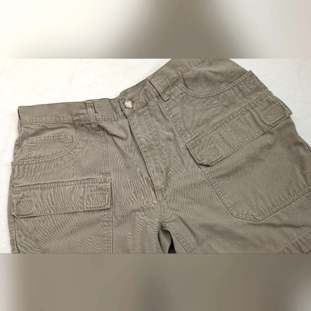 REI Cargo Mans  Cargo Pockets Hiking Outdoor Khaki Short  Size 36